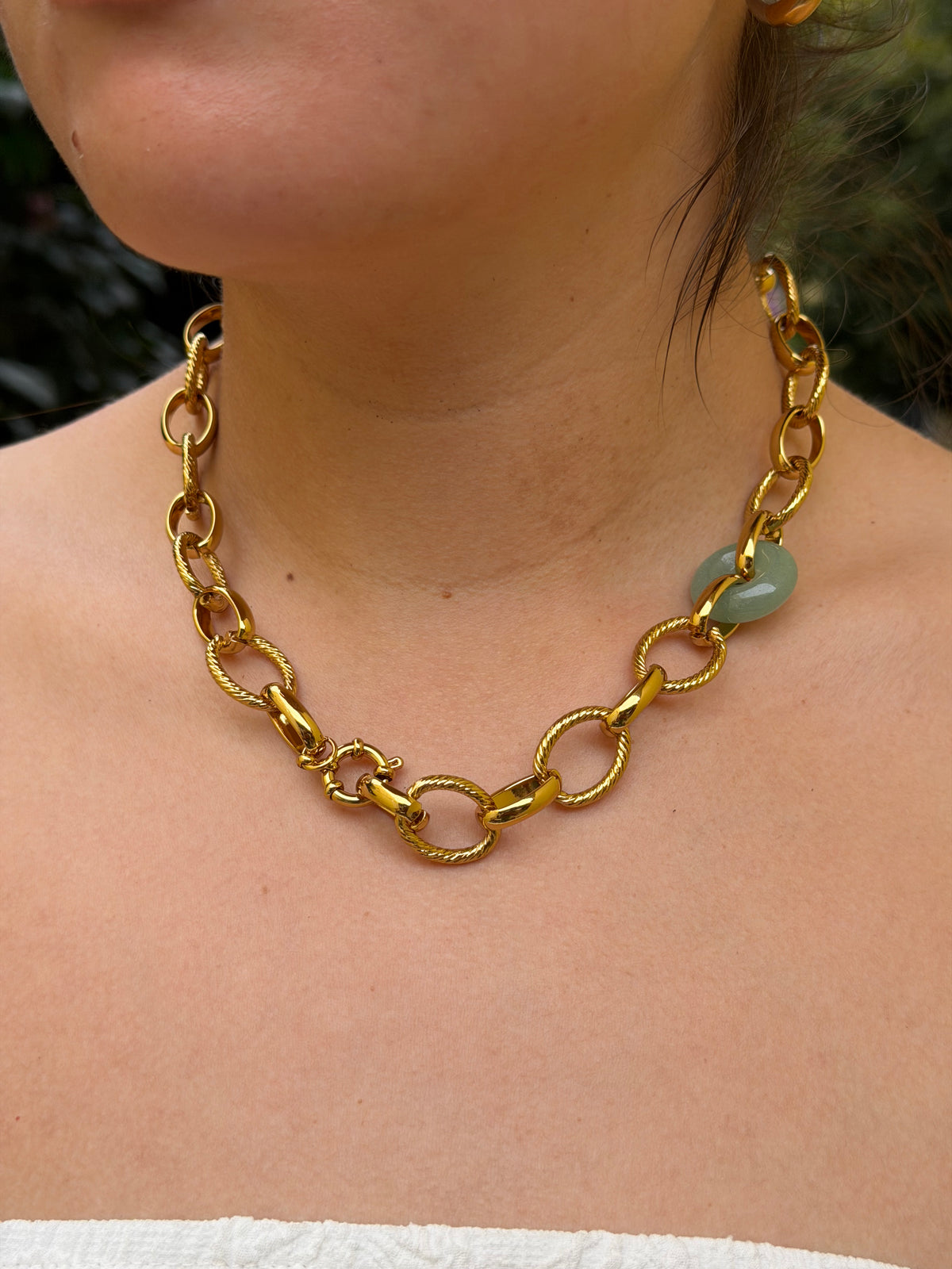 COLLAR CADENA DORADO