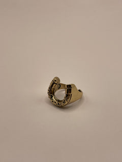 ANILLO HERRADURA DORADO