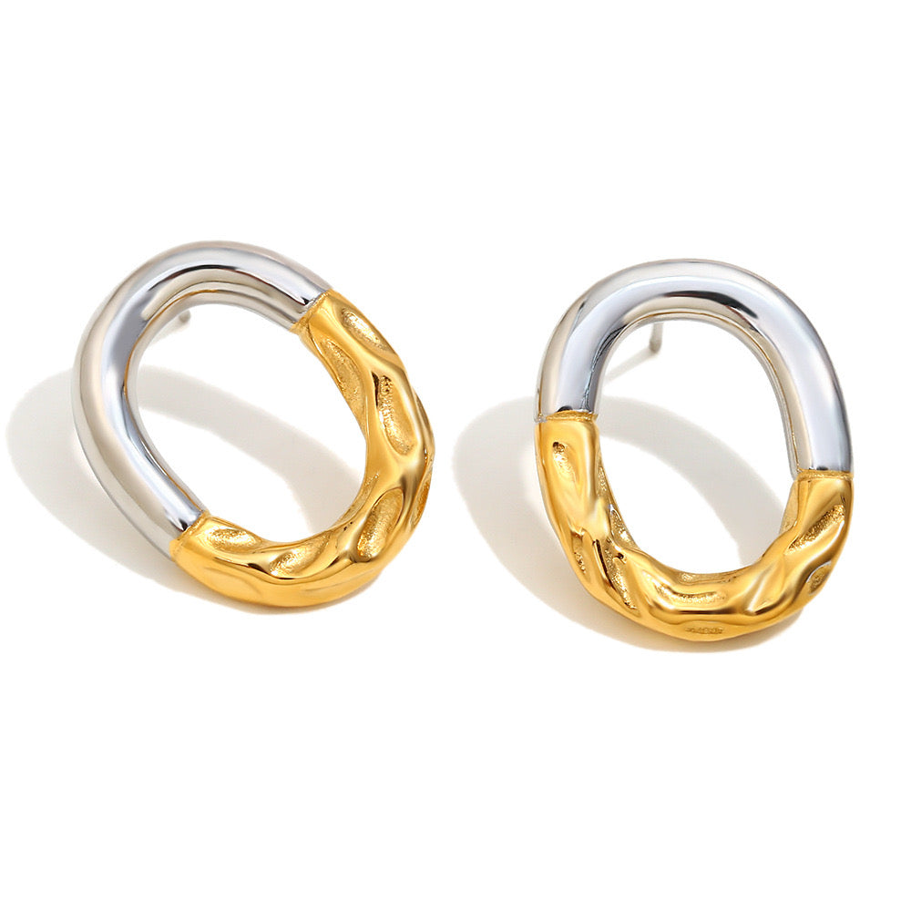 ARETES OVALADOS COMBINADOS