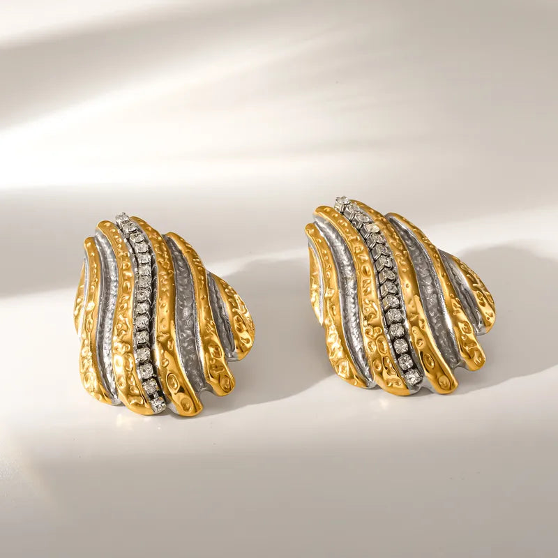 ARETES COMBINADO RAYAS