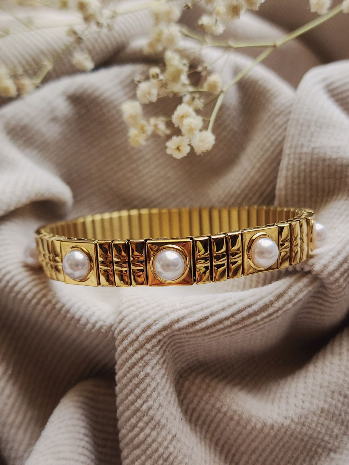 Pulsera Encina Dorada