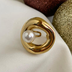 ANILLO CIRCULO PERLA