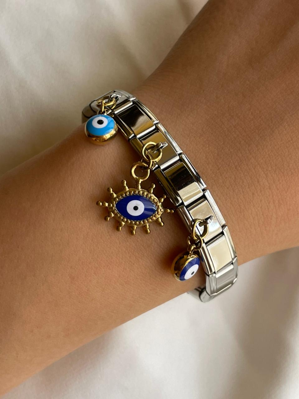 PULSERA ITALIANA OJOS
