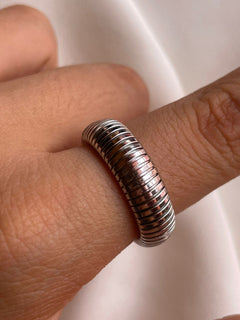 ANILLO AMANDA TALLA 8 PLATA