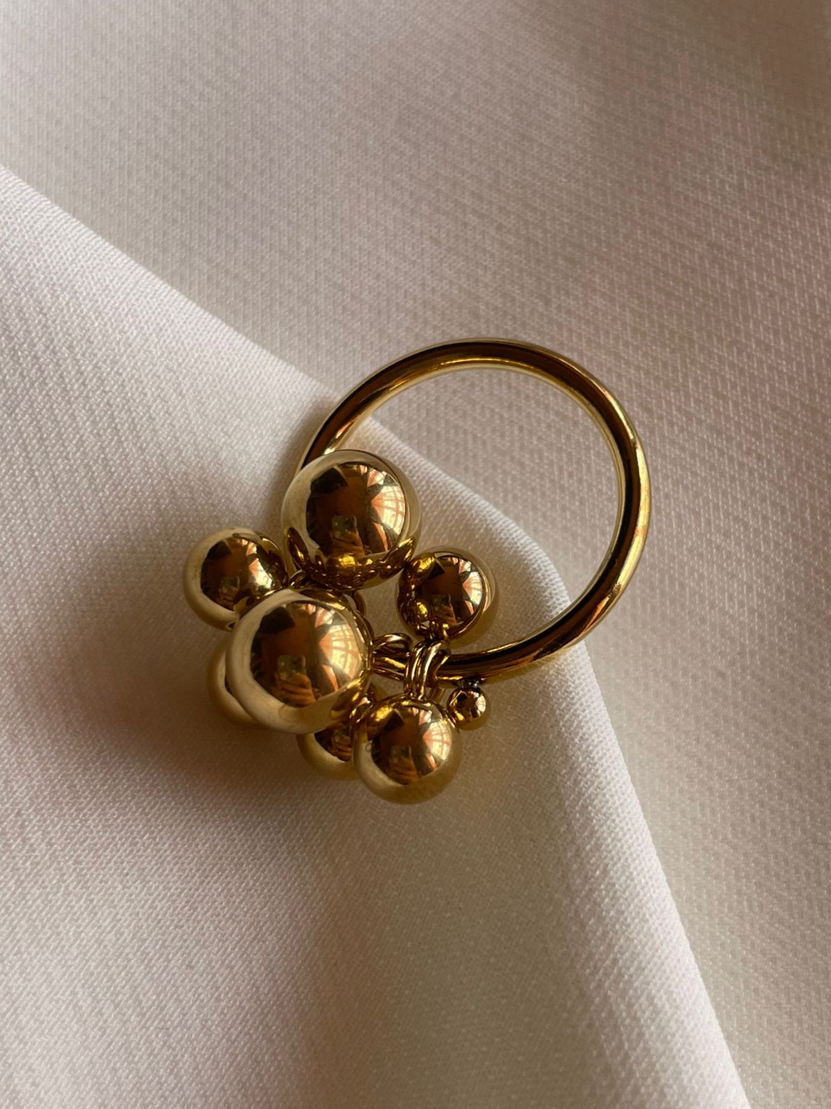 ANILLO BURBUJAS DORADO