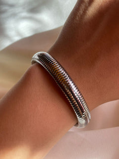 PULSERA AMANDA 10mm PLATA
