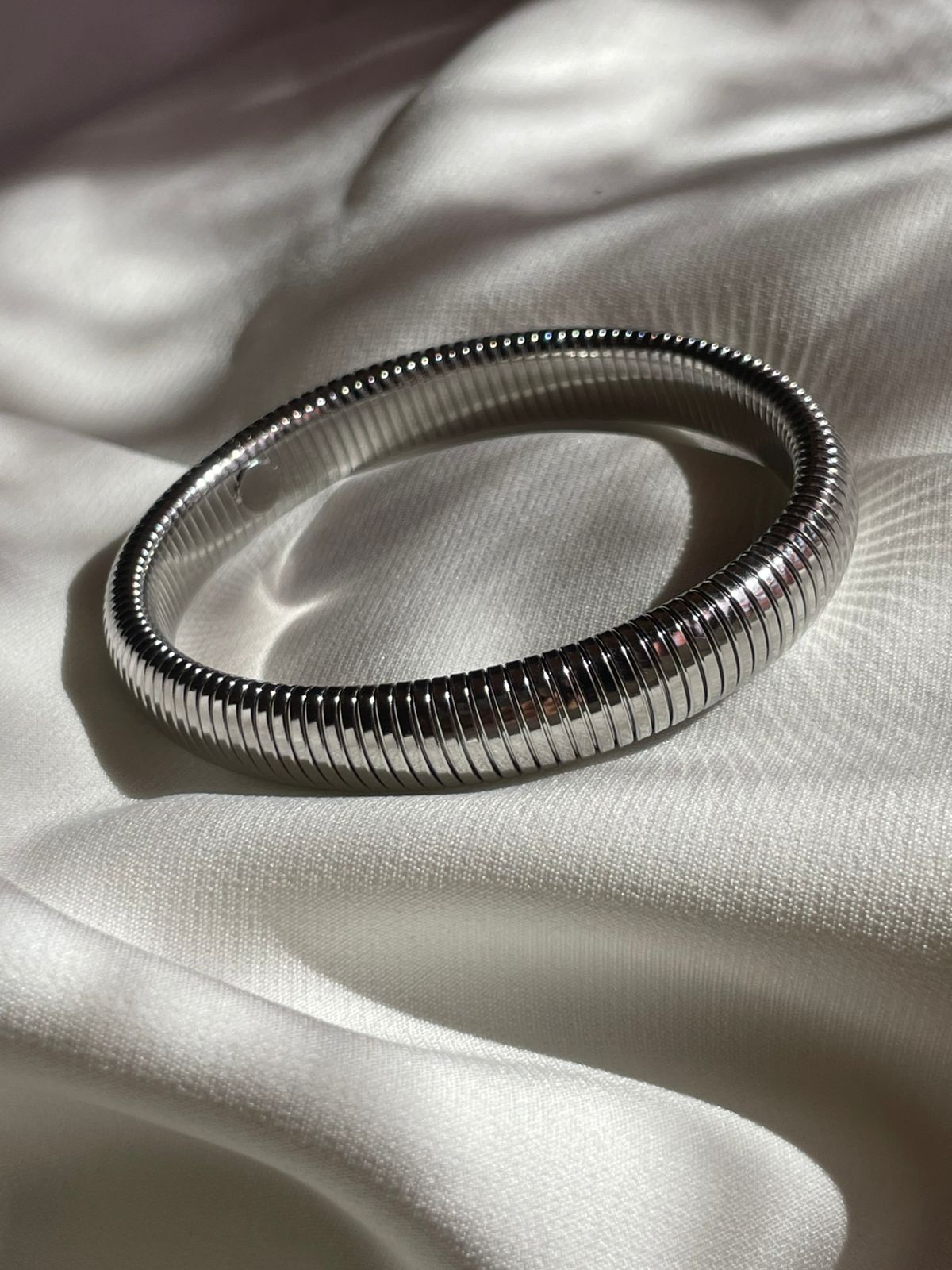PULSERA AMANDA 10mm PLATA