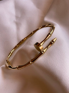PULSERA CARTIER BAMBU DORADA