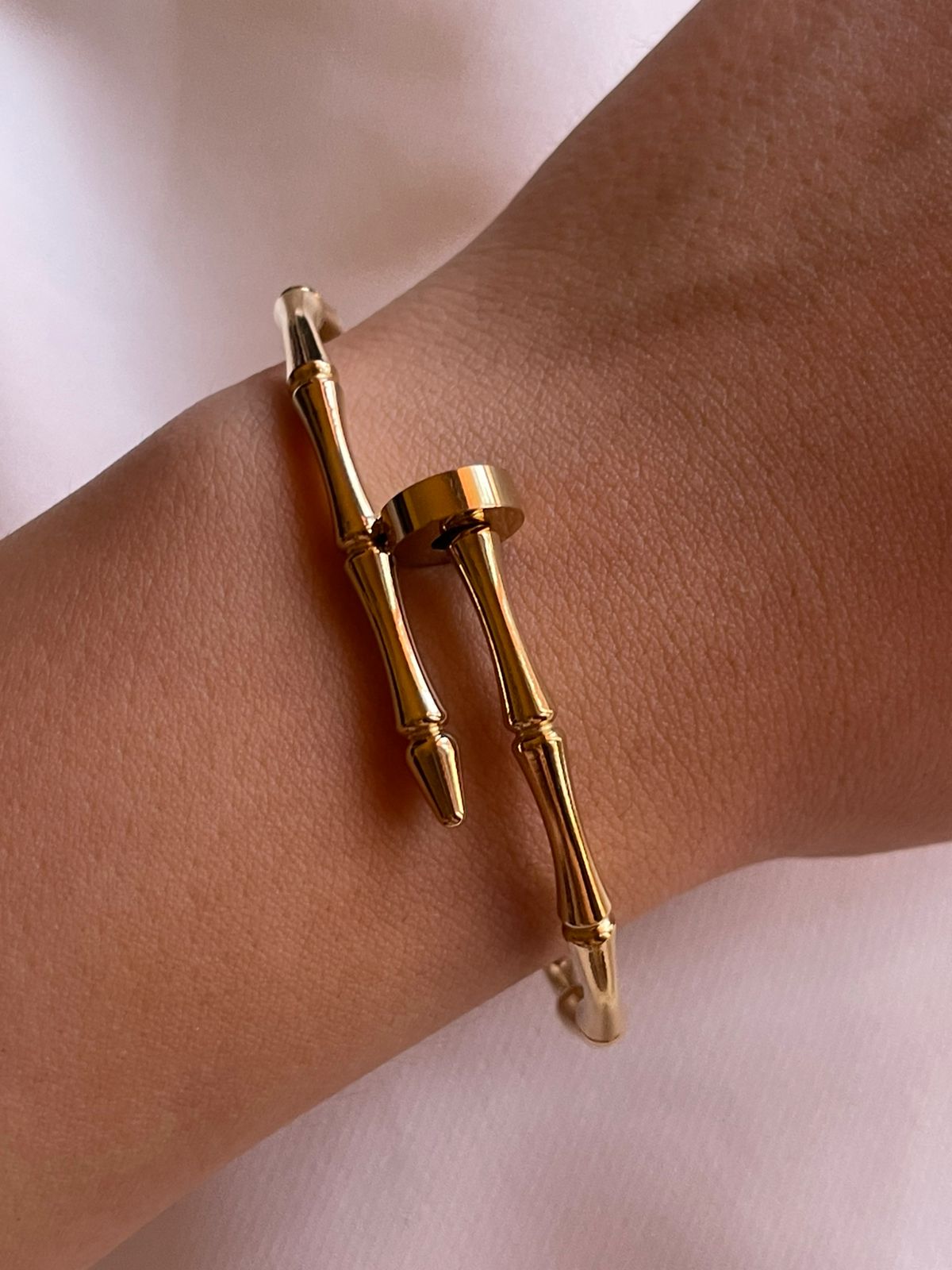 PULSERA CARTIER BAMBU DORADA