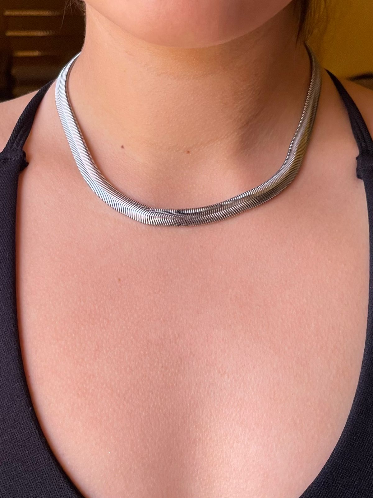COLLAR SERPIENTE PLATA