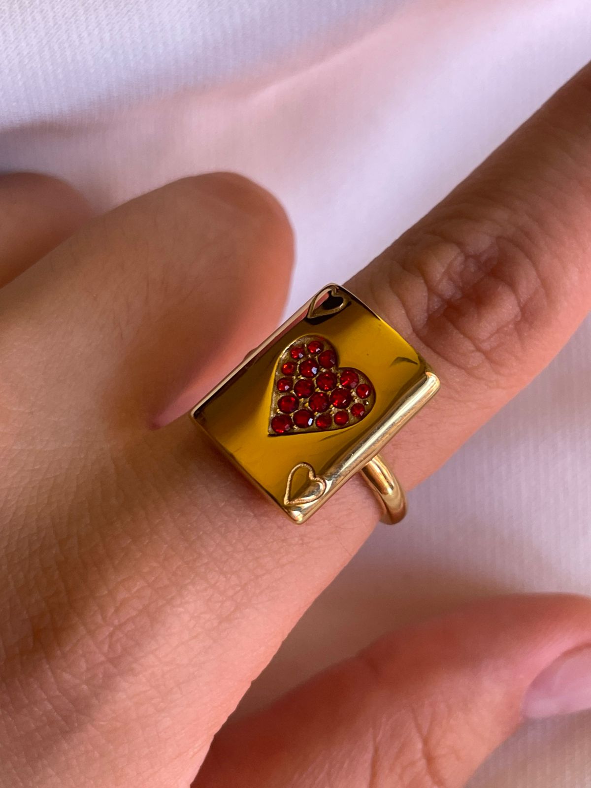ANILLO CARTA CORAZON TALLA 7