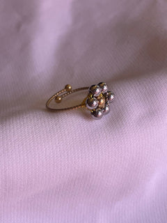 ANILLO FLOR PLATA