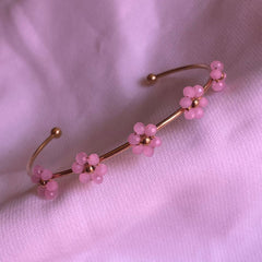 PULSERA FLORES ROSAS