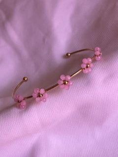 PULSERA FLORES ROSAS