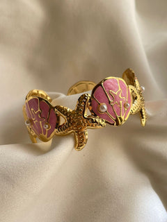 PULSERA CONCHA ROSA