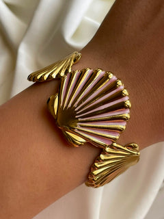 PULSERA CONCHA ROSITA