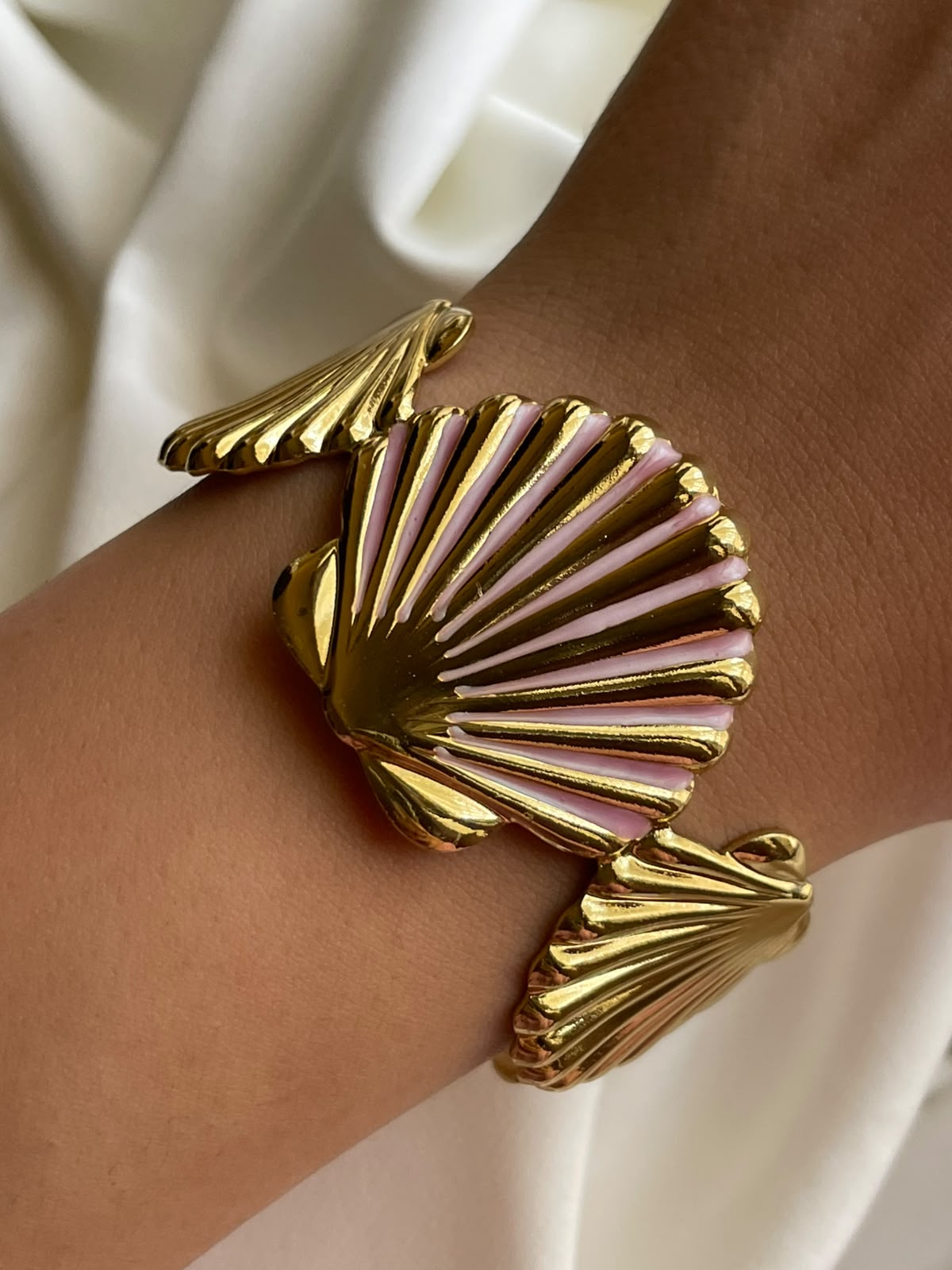 PULSERA CONCHA ROSITA