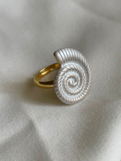ANILLO CARACOL BLANCO