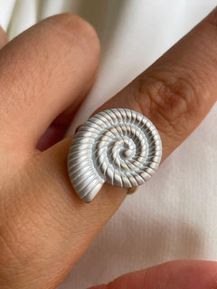 ANILLO CARACOL BLANCO