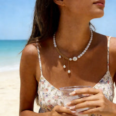 COLLAR PERLAS CADENA