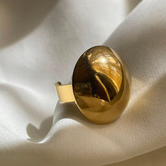 ANILLO CAPARZON DORADO LISO