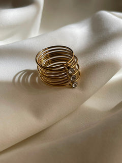 ANILLO ESPIRAL ZIRCONIA TALLA 7