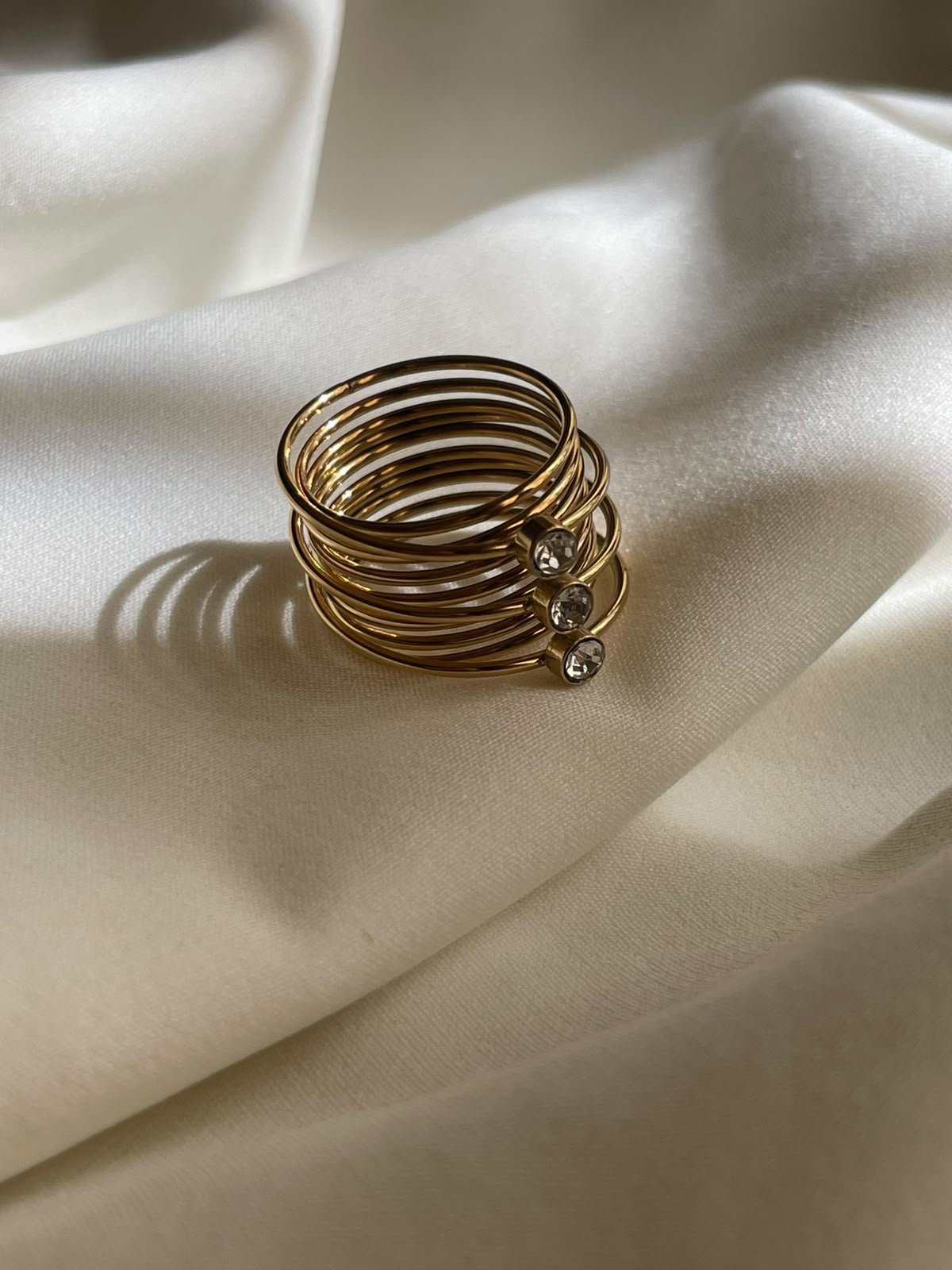 ANILLO ESPIRAL ZIRCONIA TALLA 7