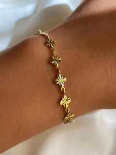 PULSERA TREBOL DELGADA