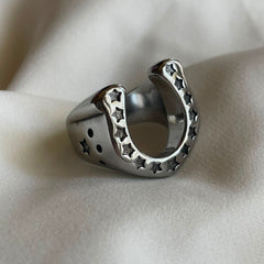 ANILLO HERRADURA PLATA TALLA 8