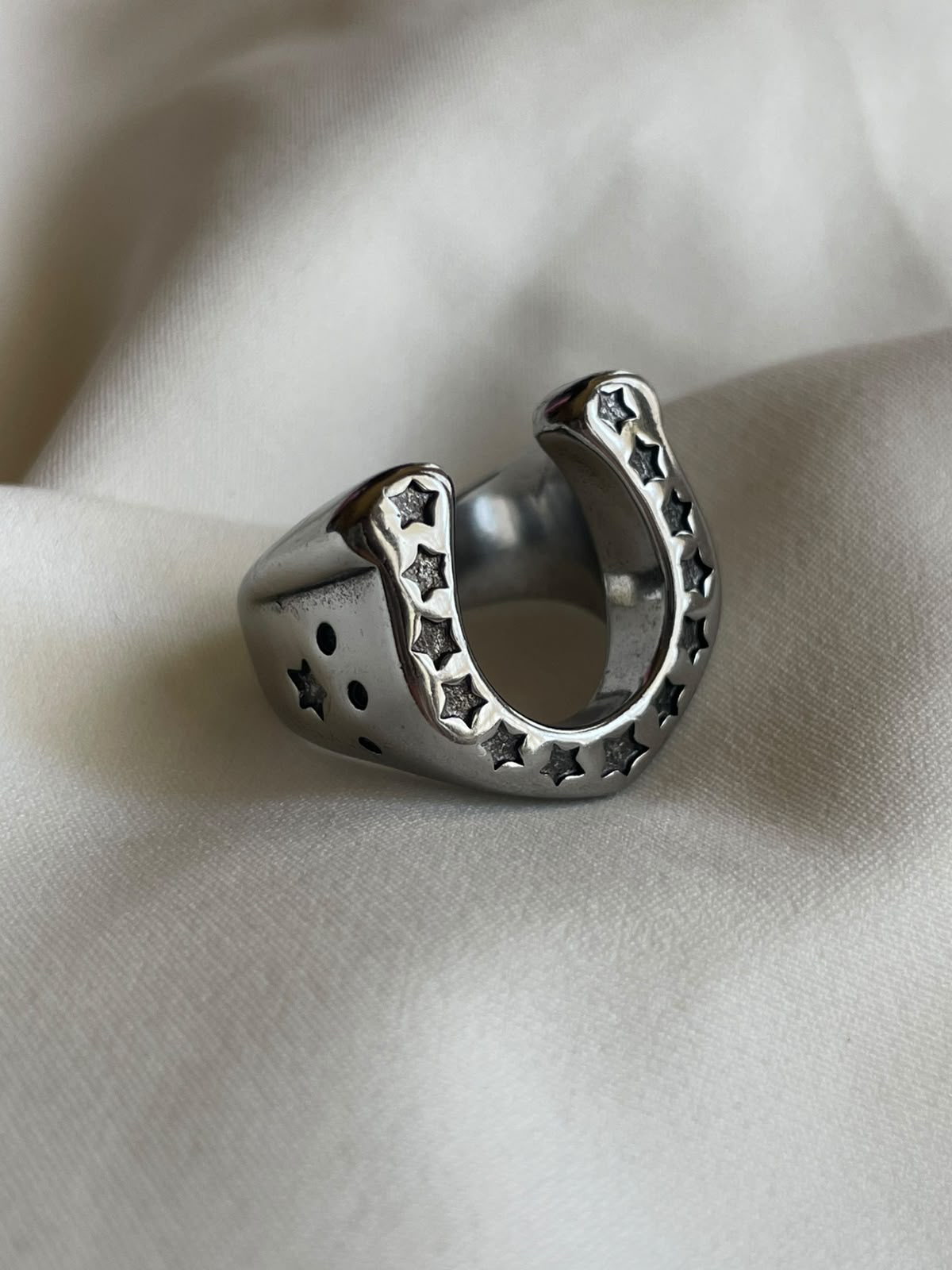 ANILLO HERRADURA PLATA TALLA 8