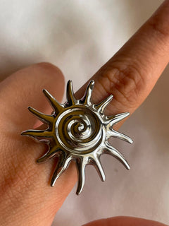 ANILLO SOL PLATA