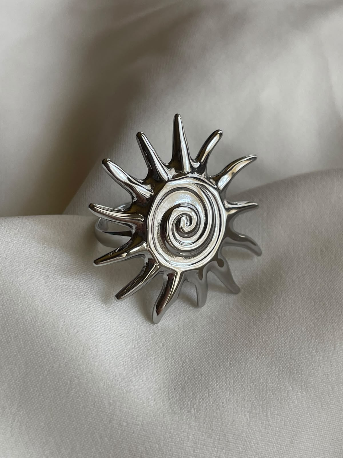 ANILLO SOL PLATA