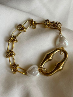 PULSERA ALMENDRA PERLA