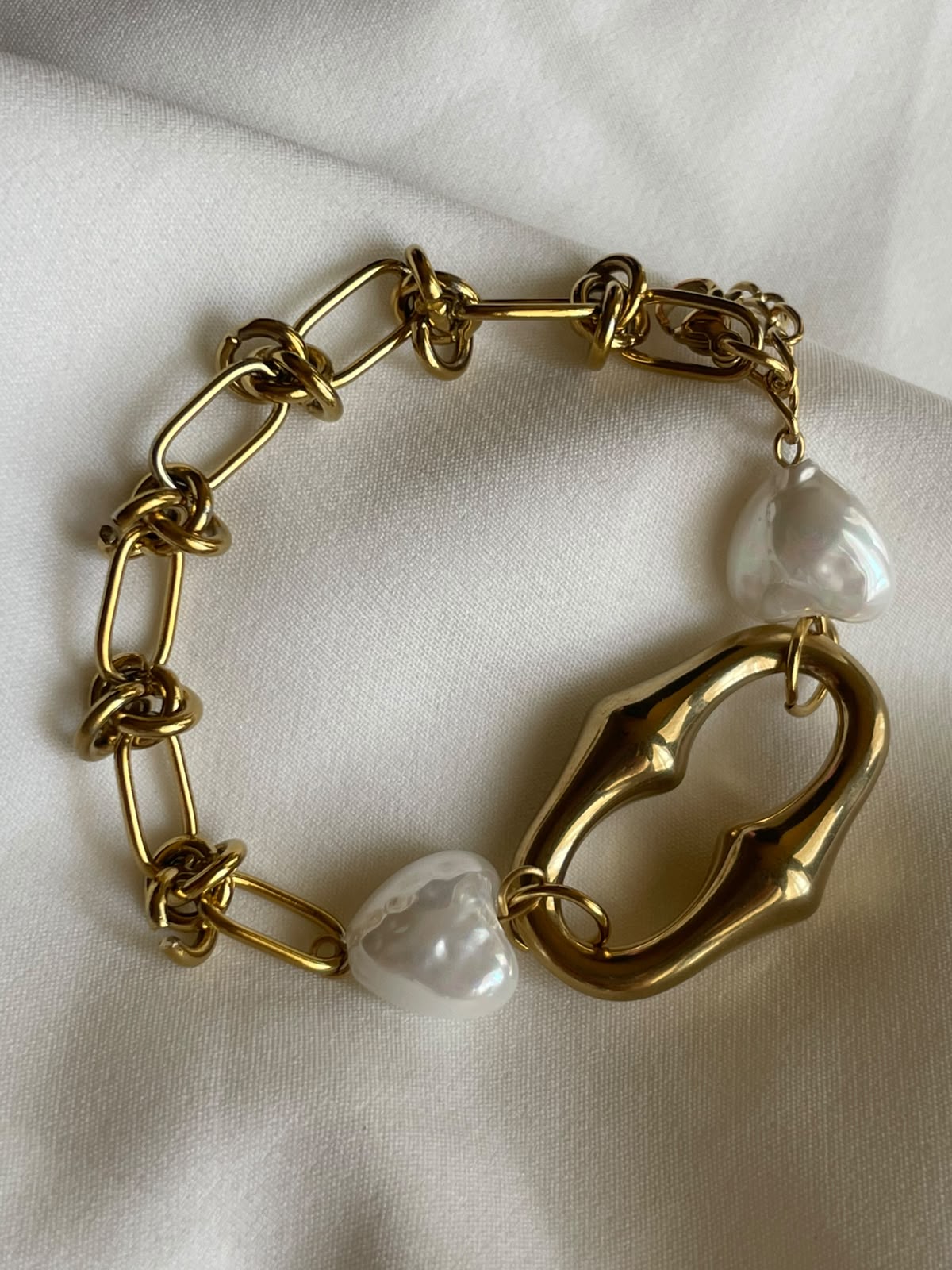 PULSERA ALMENDRA PERLA