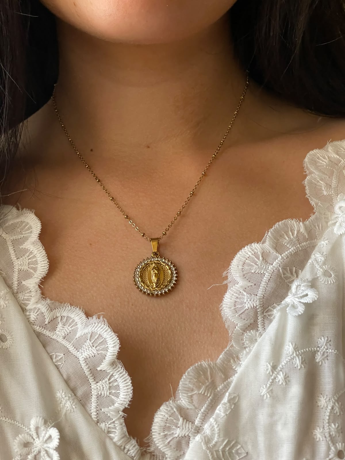 COLLAR VIRGEN GUADALUPE CIRCULAR