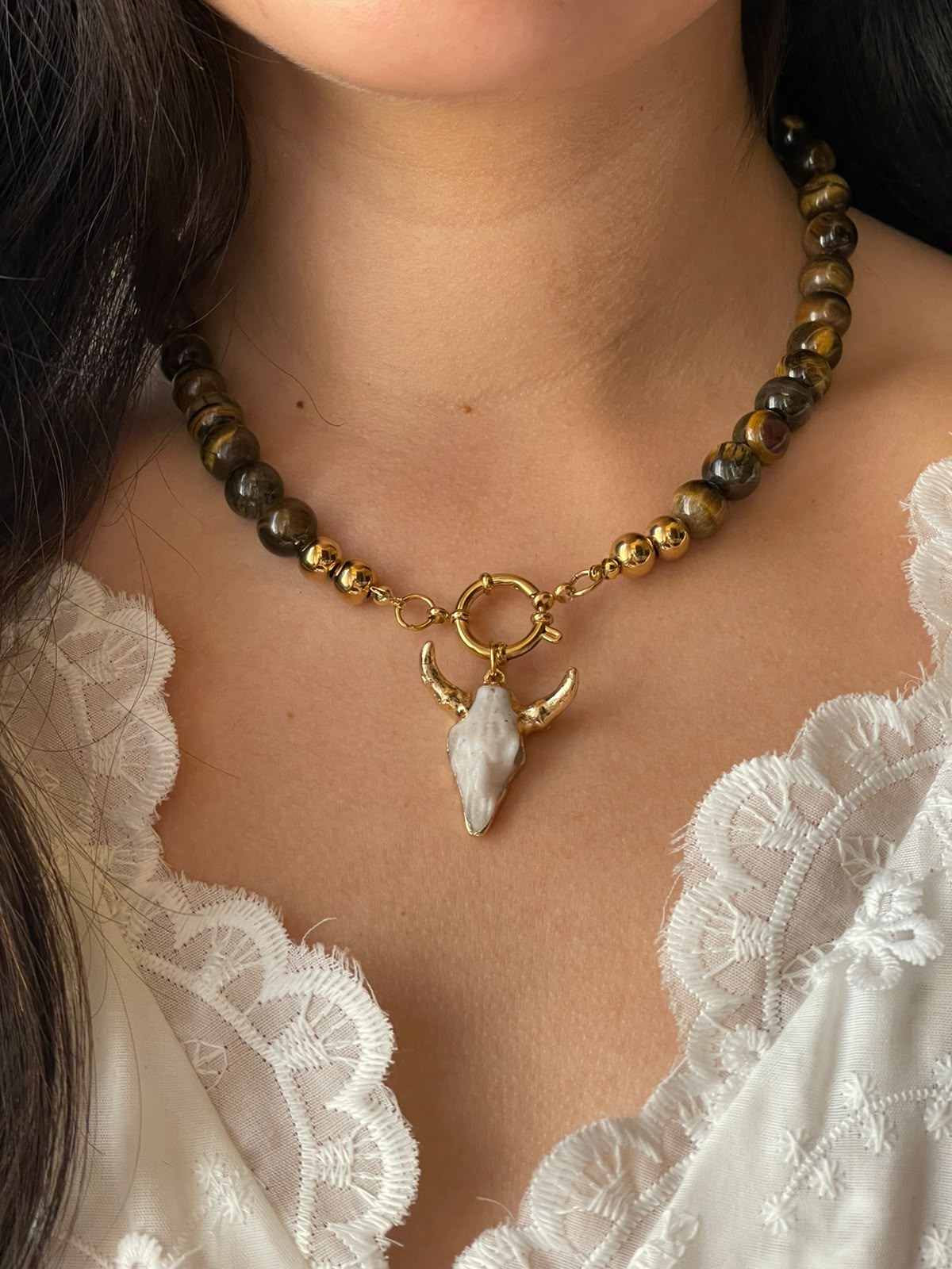 COLLAR TORO BLANCO