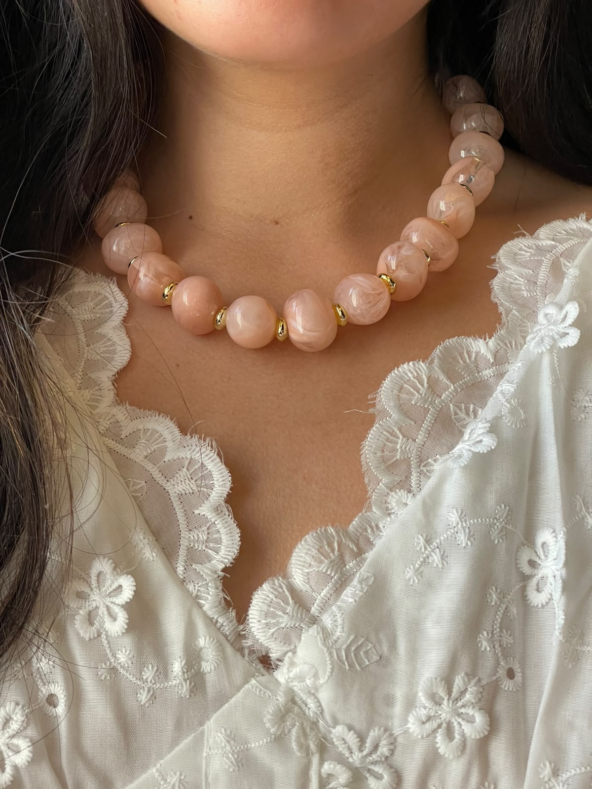 COLLAR CUENCAS ROSA