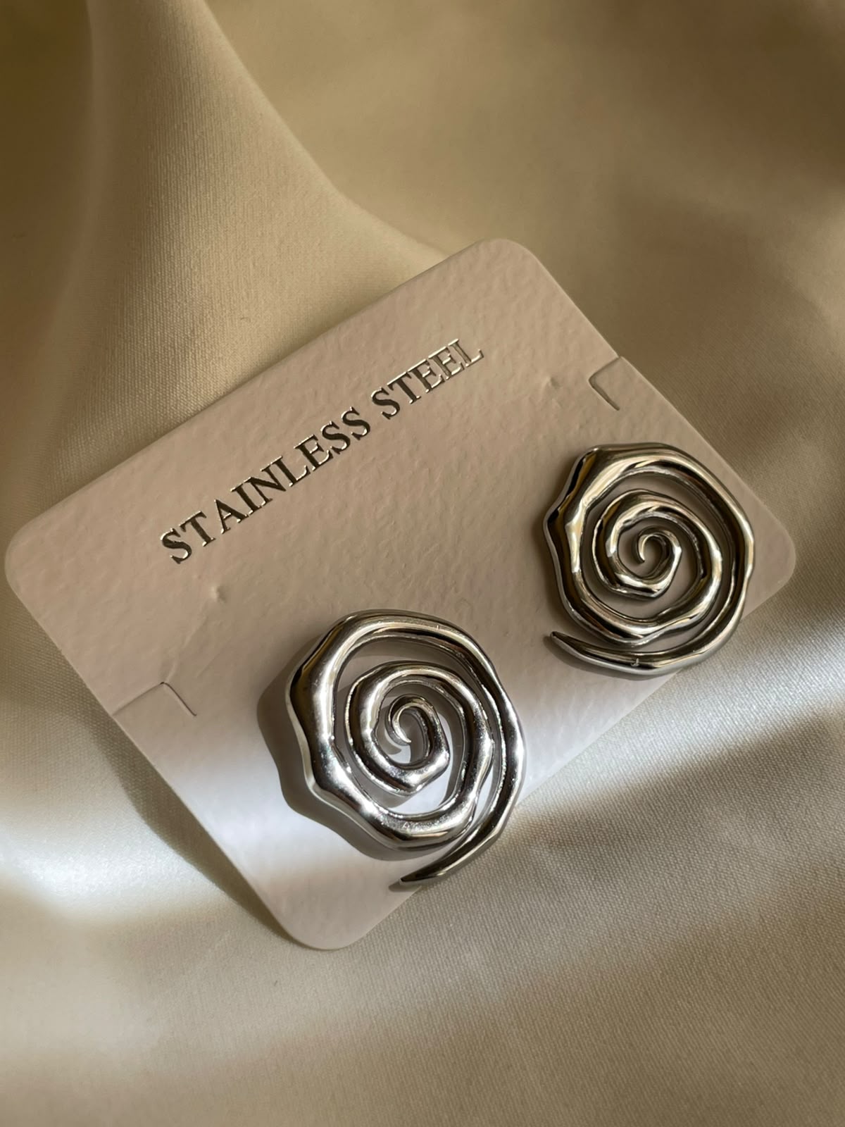 ARETES ESPIRAL PLATA