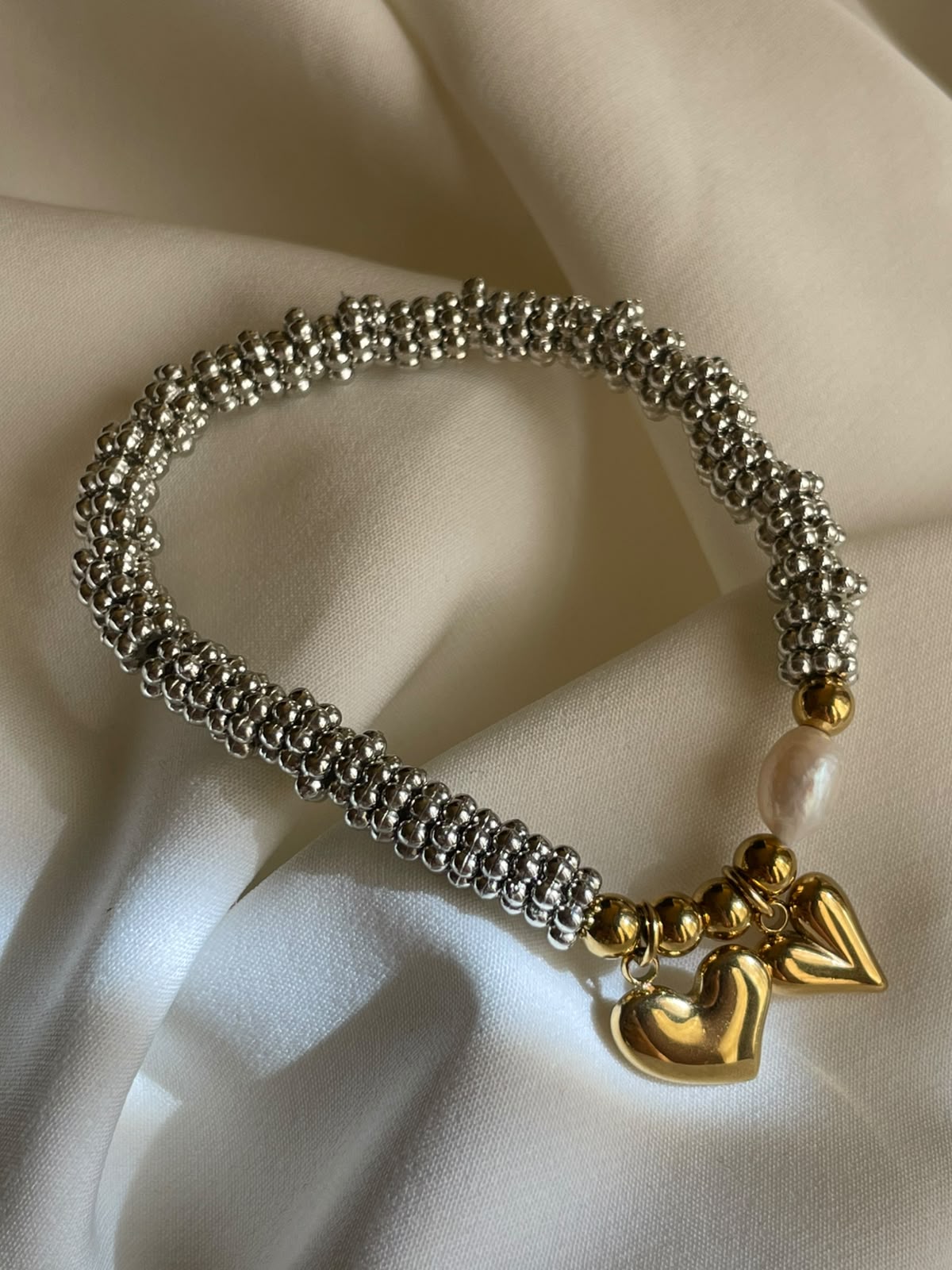 PULSERA CORAZON FINA