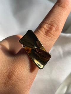 ANILLO ALMENDRA DORADO
