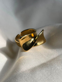 ANILLO ALMENDRA DORADO