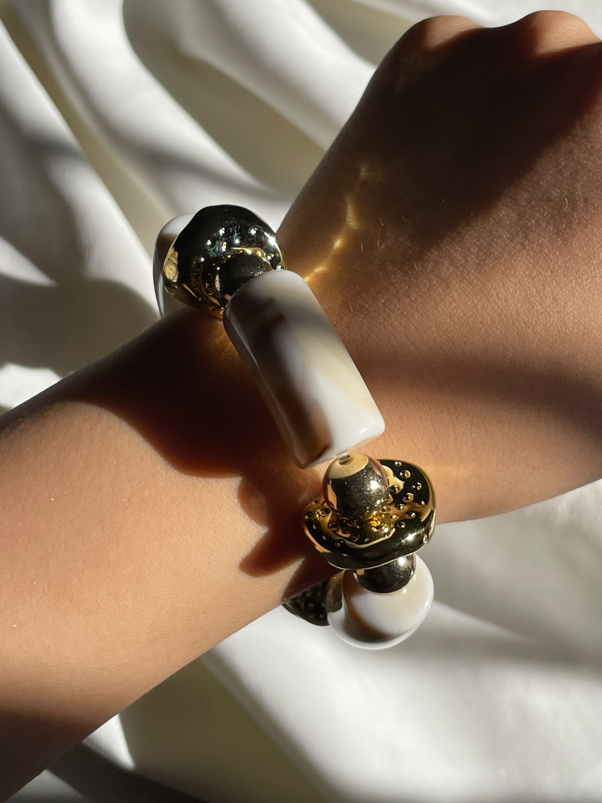 PULSERA RESINA BLANCA