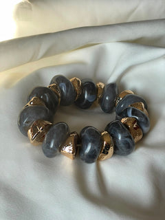 PULSERA RESINA GRIS