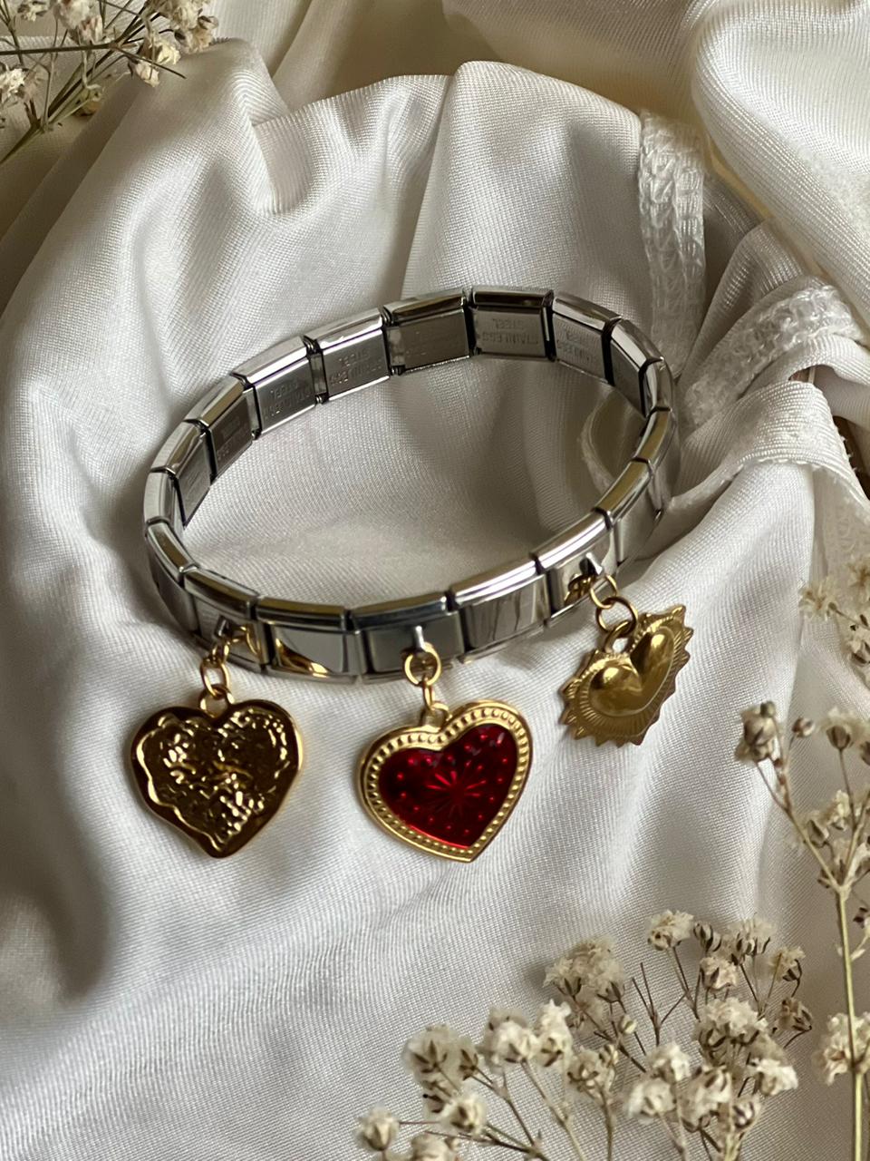 PULSERA ITALIANA CORAZON