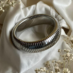 PULSERA CHUNKY PLATA 20mm