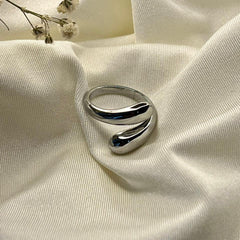 ANILLO GOTAS PLATA