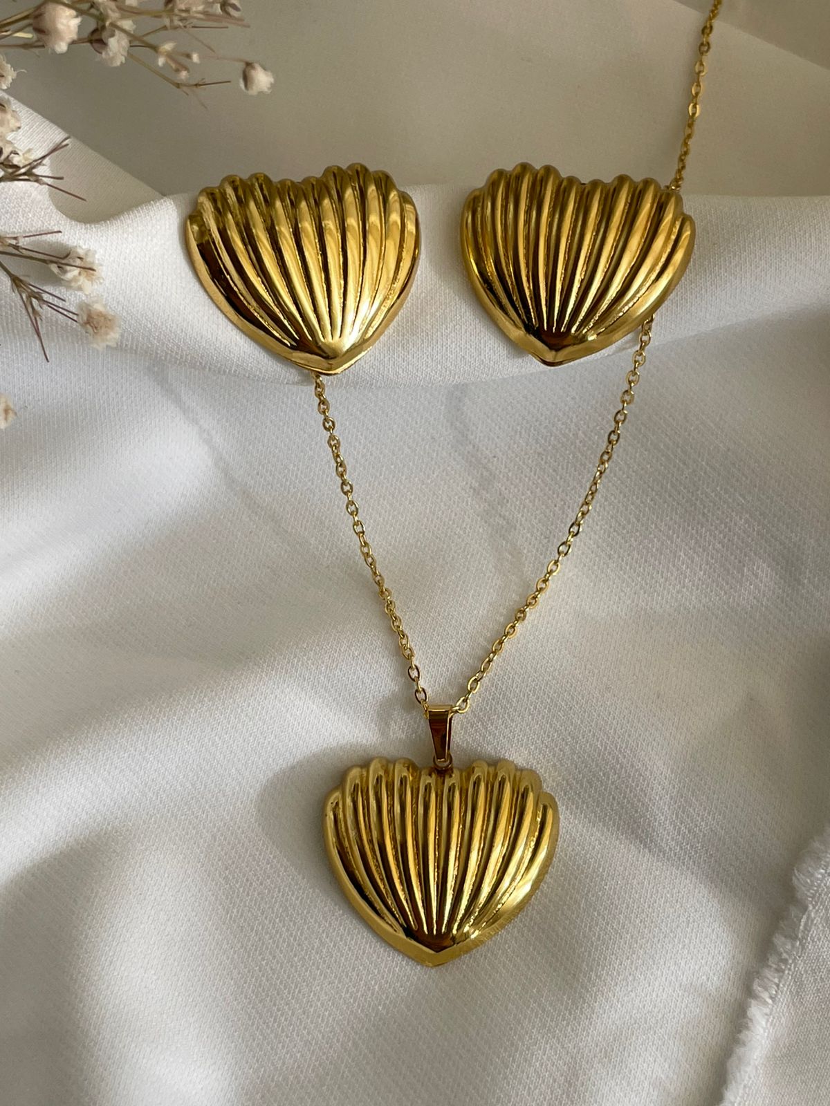 CONJUNTO CORAZON CONCHA