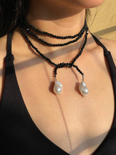 CORBATIN PERLA NEGRO