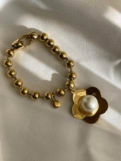 PULSERA FLOR PERLA