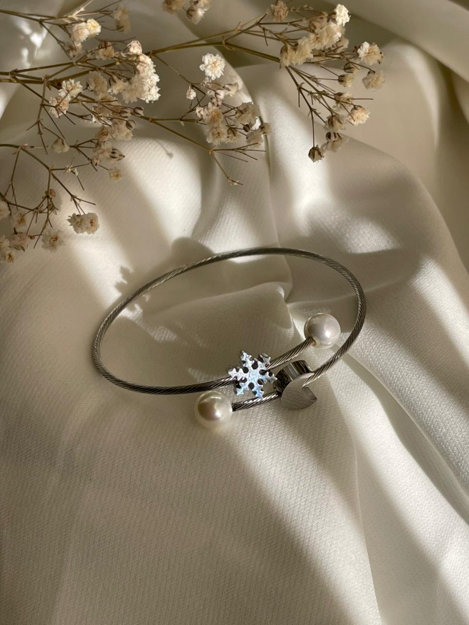 PULSERA NIEVE PLATA